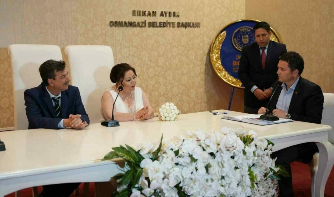 Osmangazi’de 1 yılda 6 bin 636 nikah kıyıldı Osmangazi Belediyesi Merinos Nikah Dairesi, 2024 yılında binlerce çiftin mutluluğuna
