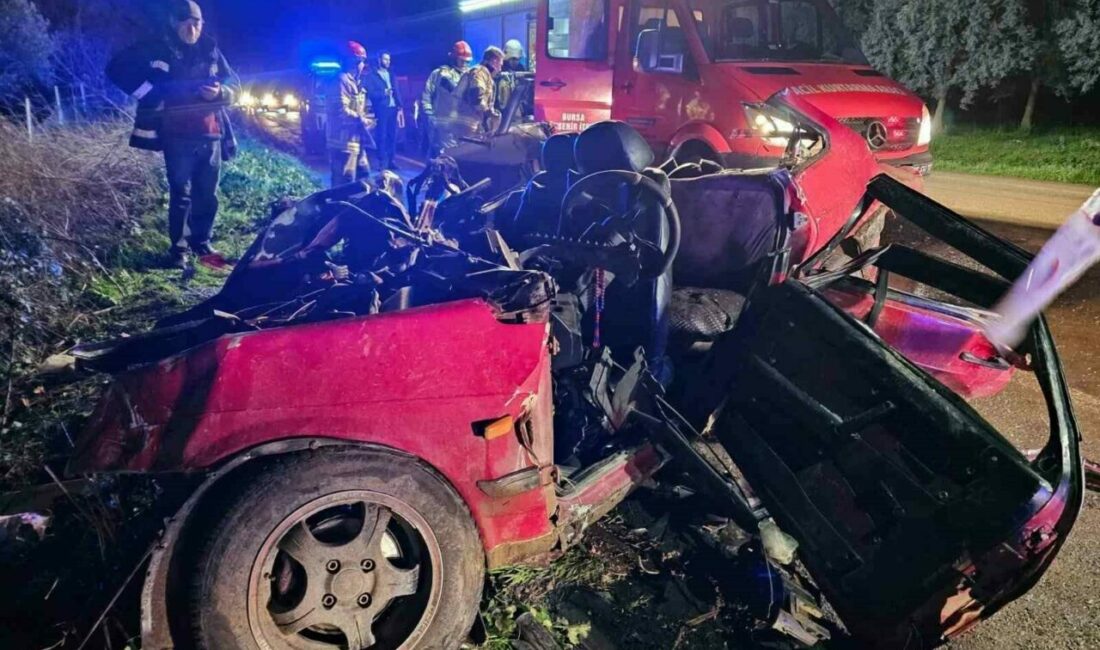 Otomobil ile tırın çarpıştığı kazada 1 kişi hayatını kaybetti Bursa’nın Orhangazi ilçesi İznik yolu üzerinde meydana gelen trafik kazasında