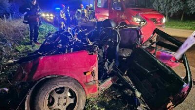 Bursa’nın Orhangazi ilçesi İznik yolu üzerinde meydana gelen trafik kazasında