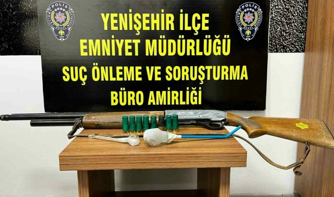 Bursa Yenişehir Emniyet Müdürlüğüne bağlı ekiplerin yaptığı kontrollerde şüphe üzerine