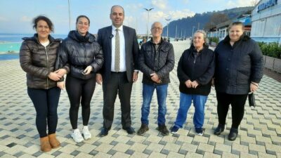 Bursa’nın Mudanya ilçesinde dolgu alanındaki balıkçılar ile Trilye’de sahildeki restoran