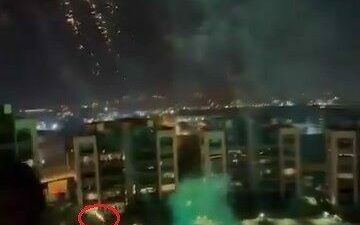 Bursa’da yılbaşı kutlamaları esnasında sitenin ortasında atılan havai fişekler, birçok