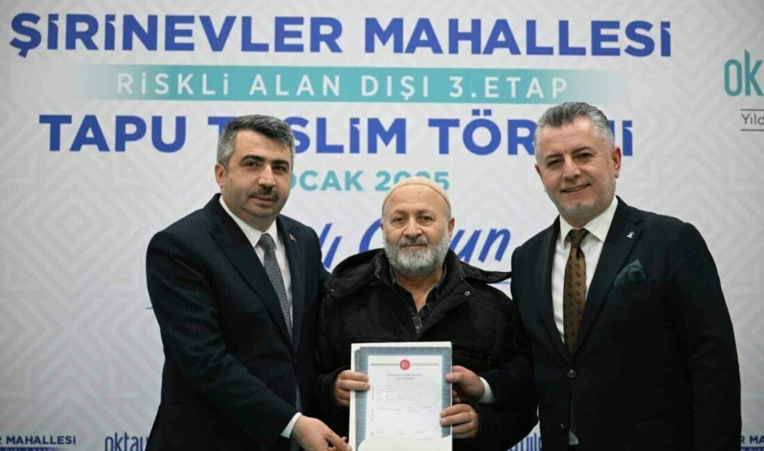 Yıldırım’da Tapu sevinci Yıldırım belediyesi, imar uygulamalarıyla bir taraftan ilçedeki mülkiyet problemini çözerken,
