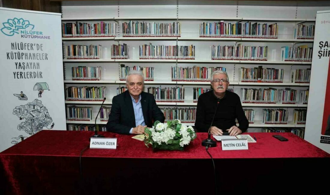Adnan Özer ile ‘Şairin Şiir Evreni’nde yolculuk Nilüfer Belediyesi’nin edebiyat dünyasının önemli isimlerini ağırladığı “Şairin Şiir Evreni”