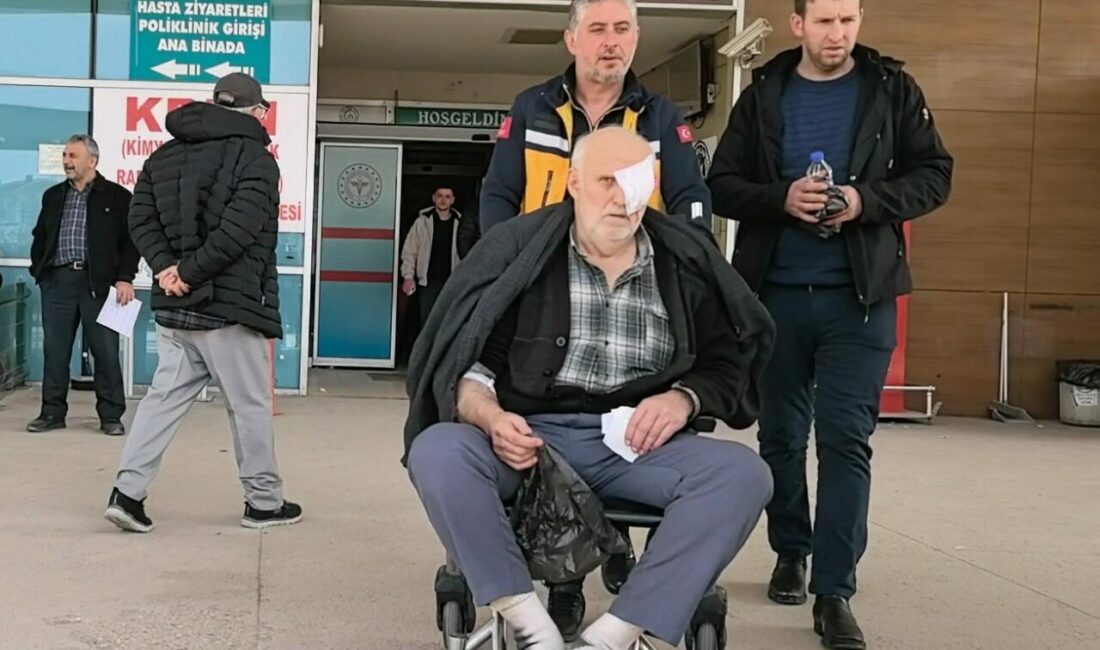 Bursa’nın İnegöl ilçesinde, boya tüpünün patlaması sonucu yaşlı adam gözünden