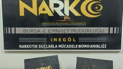 Bursa’nın İnegöl ilçesinde Narkotik Büro Amirliği ekiplerinin düzenlediği operasyonda 5