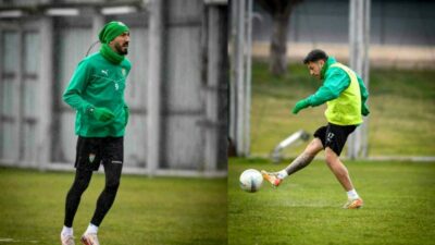 Bursaspor’da Muşspor maçı hazırlıkları bugün yapılan idmanla devam etti. Yeşil