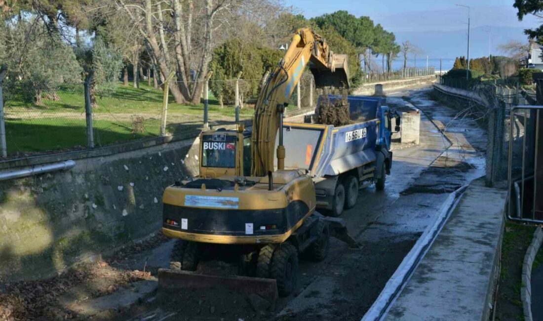 Büyükşehir’den dere temizliği Bursa Büyükşehir Belediyesi BUSKİ Genel Müdürlüğü, muhtemel yağışların neden olabileceği