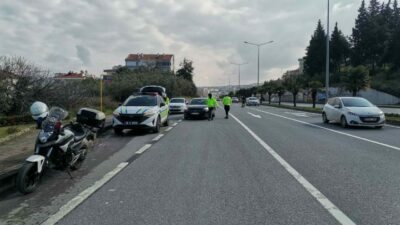 Mudanya İlçe Emniyet Müdürlüğü Trafik Büro Amirliği ekipleri, Bursa Asfaltı