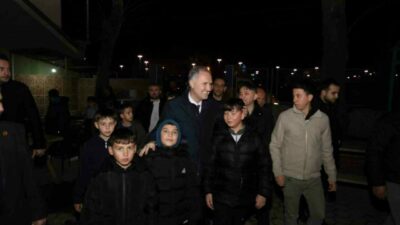 İnegöl Belediyesi Berat Kandilinde Mesudiye ve Kurşunlu Mahallelerinde yatsı namazı