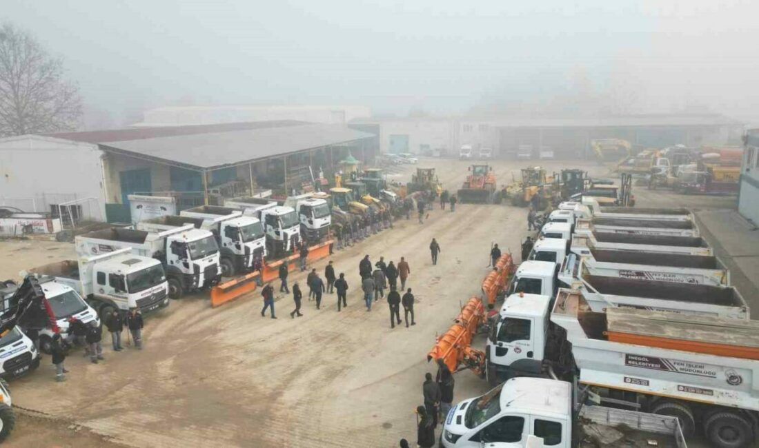 Bursa’da etkili olması beklenen kar yağışı öncesi İnegöl Belediyesi kar