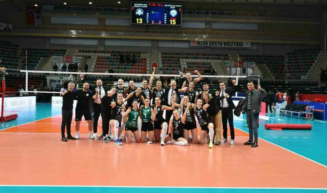 Nilüfer Belediyespor Eker’den sevindiren galibiyet Nilüfer Belediyespor Eker Kadın Voleybol Takımı, deplasmanda karşılaştığı Keçiören Belediyesi