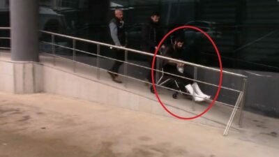 Bursa’da narkotik polisinin operasyon sırasında köşeye sıkıştırdığı torbacı, 3. kattaki
