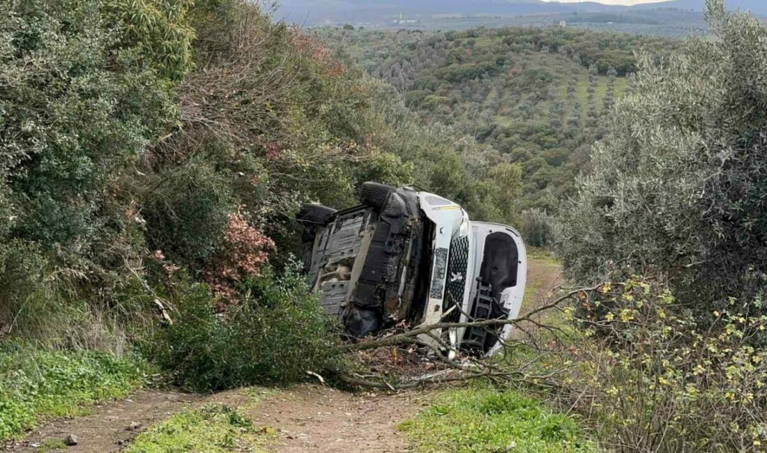 Uçurumdan uçtu araçtan burnu bile kanamadan çıktı Bursa’nın İznik ilçesinde direksiyon hakimiyetini kaybedip otomobil ile tarlaya uçan
