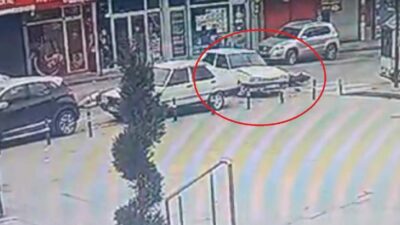 Bursa’da seyir halindeki motosiklet dönüş yapmak için yola çıkan otomobile