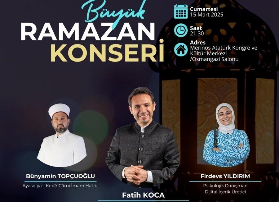 Bursa Kastamonu Dernekleri Federasyonu’ndan büyük Ramazan konseri Bursa Kastamonu Dernekleri Federasyonu (KASDERFED), Ramazan ayı etkinlikleri kapsamında bir