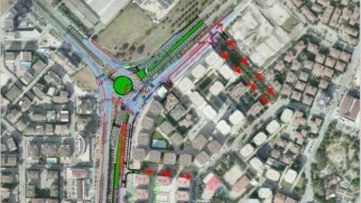 Bursa Büyükşehir Belediyesi tarafından Ata Bulvarı-75.Yıl Bulvarı kavşak alanında yaşanan