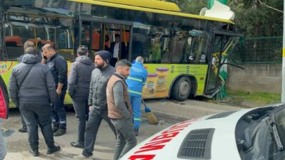 Bursa’da merkez Yıldırım ilçesi Siteler Mahallesi’nde freni patlayan bir belediye