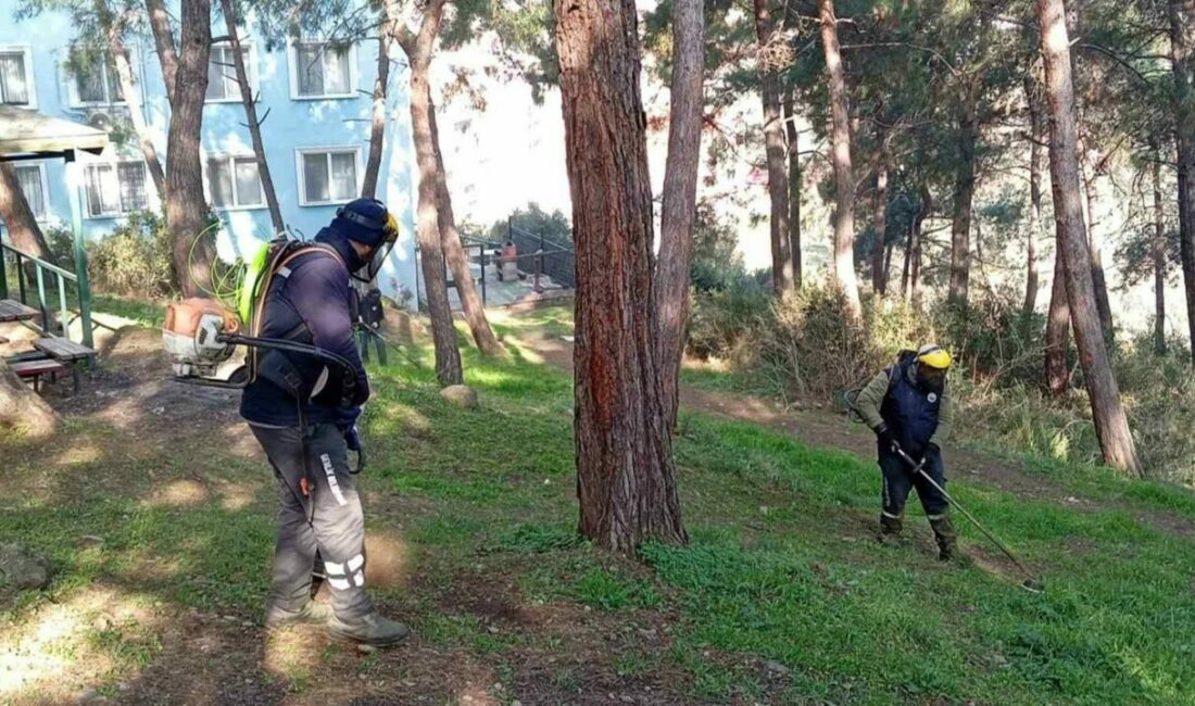 Gemlik Belediyesi Park ve Bahçeler Müdürlüğü ekipleri, ilçe genelinde çevre