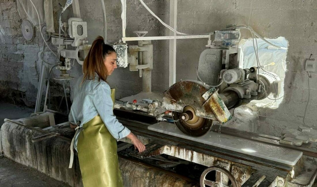 Bursa’nın İznik ilçesinde, eşiyle birlikte mermer atölyesi işleten 42 yaşındaki