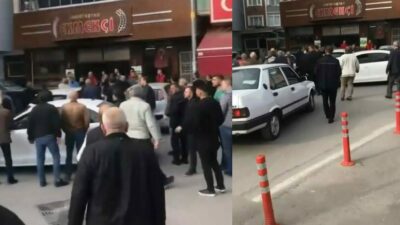 Bursa’da iftar saati yolu paylaşamayan iki sürücü birbirine girdi. Sürücülerin