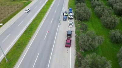 İznik İlçe Jandarma Komutanlığına bağlı trafik ekipleri ve asayiş ekipleri,
