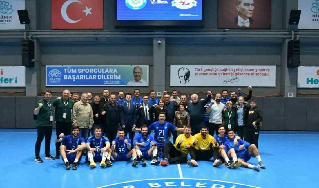 Nilüfer Belediyespor ligde emin adımlarla ilerliyor THF Erkekler Süper Ligi’nde evinde Mihalıççık Belediyespor Erkek Hentbol Takımı
