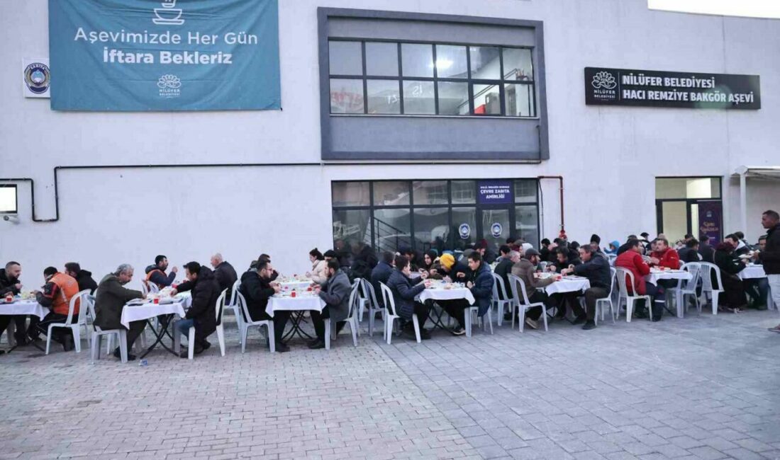 Nilüfer Belediyesi, Ramazan ayında her gün aşevinde yüzlerce kişiye iftar