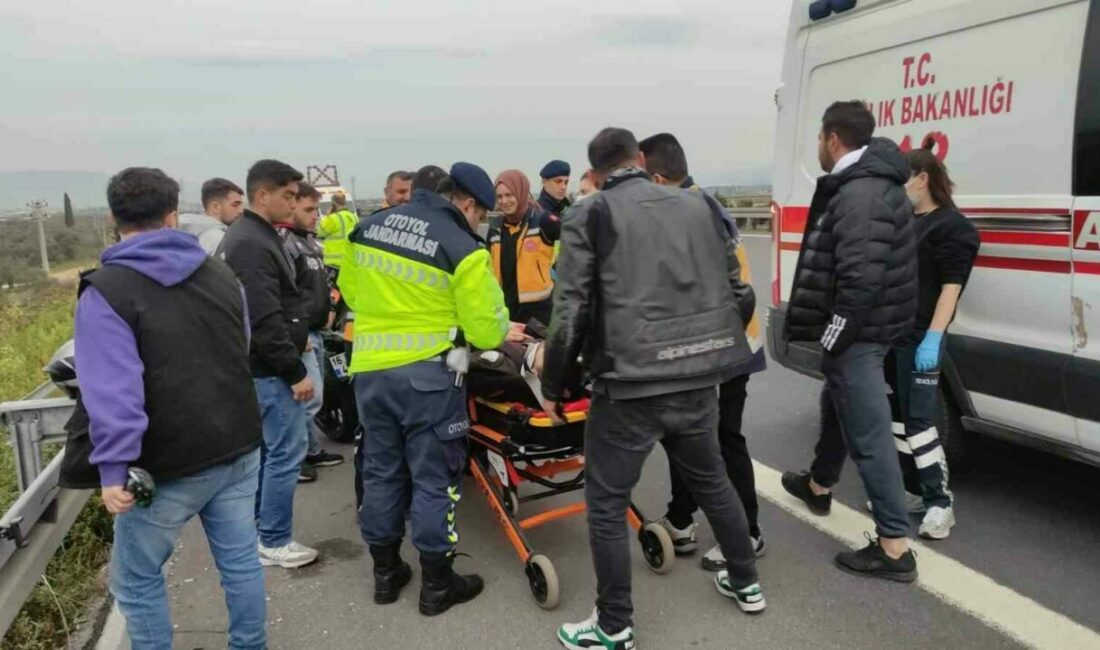 Gebze-Orhangazi-İzmir Otoyolu Orhangazi yakınlarında meydana gelen trafik kazasında motosiklet yol