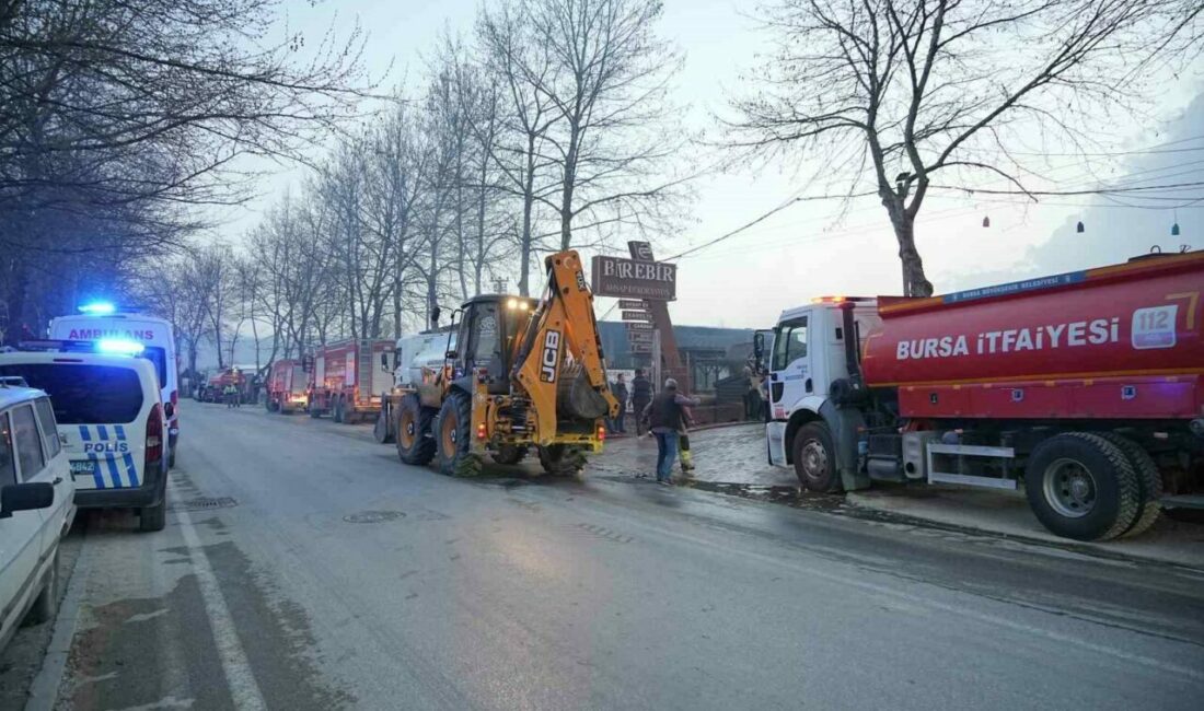 Yangın bölgesinde güvenlik önlemi alan polise saldırı Bursa’da yangın çıkan iş yerinin çevresinde güvenlik önlemi alan polise