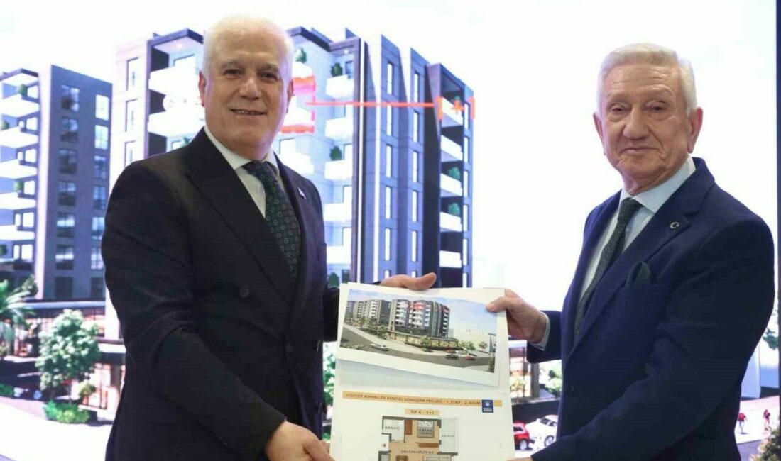 Bursa Büyükşehir Belediyesi’nin Yiğitler Kentsel Dönüşüm Projesi’ne katılan hak sahipleri,