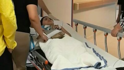 Bursa’nın İnegöl ilçesinde parkta oynayan 9 yaşındaki çocuğun eline çivili