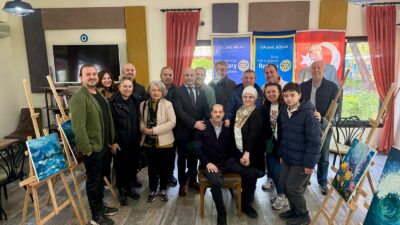 Yıldırım Bayezid Rotary Kulübü Üyesi Latif Gökçe’nin yağlı boya resimlerinin