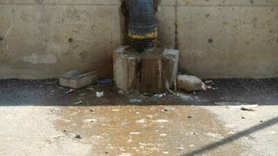 Bursa’nın Osmangazi ilçesinde bulunan bir benzinliğin açıkta bulunan foseptik hortumu