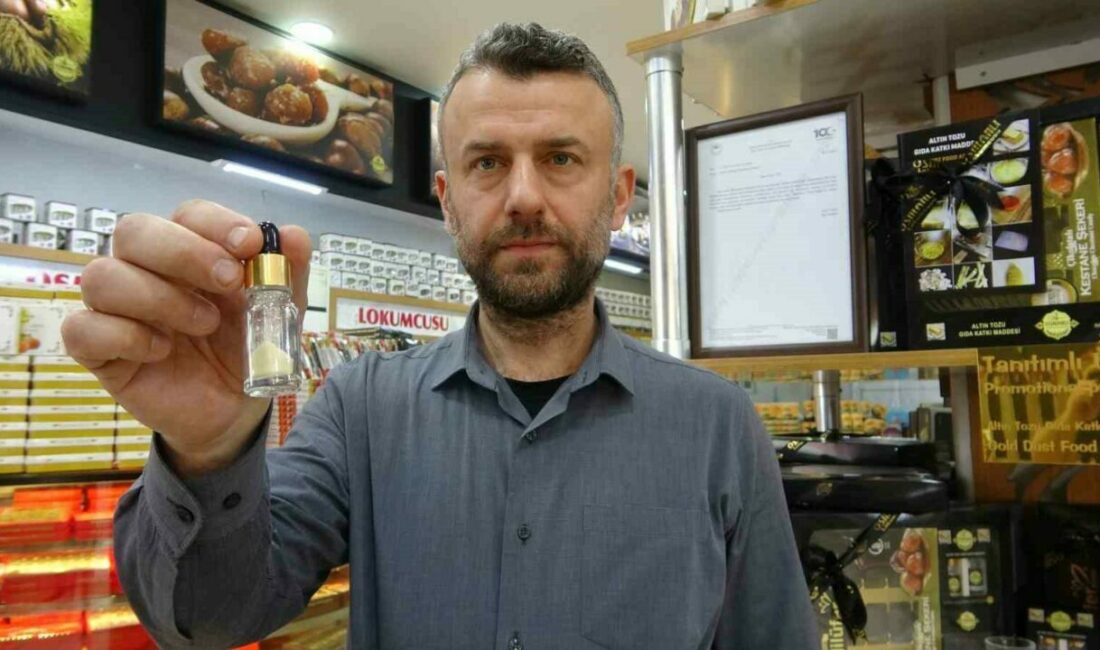 Bu altın yatırımlık değil yemeklik Bursa’da altın imalatçısı Ekrem Filiz, altını siyanürden ayırarak 24 ayar
