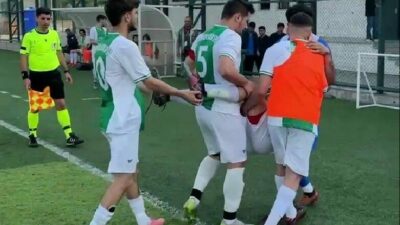 Bursa 2. Amatör 3. Grup’ta oynanan Demetevler Gençlikspor-Değirmenlikızık Gençlikspor maçında,
