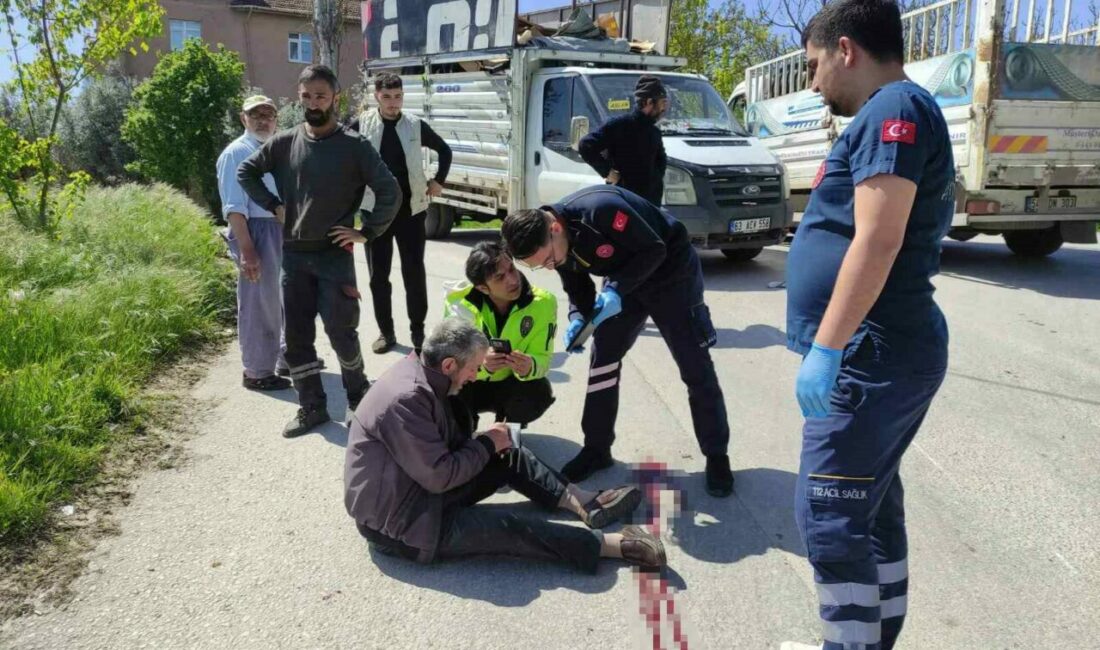 Bursa’nın Orhangazi ilçesinde kamyonetle çarpışan motosikletteki çift yaralandı. Kaza, saat