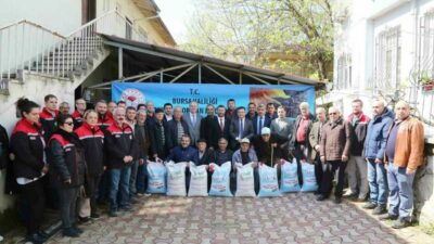 Bursa’nın Mustafakemalpaşa ilçesinde TAKE projesi kapsamında çiftçilere yüzde 75’i hibe