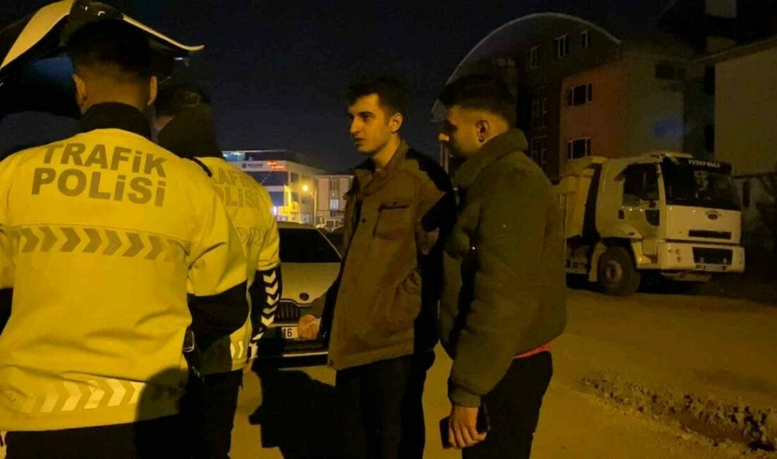 Bursa’nın İnegöl ilçesinde uygulama yapan polis trafik ekiplerinin durdurduğu ehliyetsiz