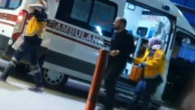 Bursa’nın İnegöl ilçesinde meydana gelen kazada köpeğe çarpan hafif ticari
