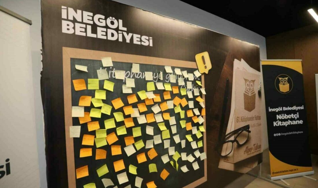 İnegöl Belediyesi, Kütüphaneler Haftası etkinlikleri kapsamında 5 Nöbetçi Kitaphanenin En’lerini