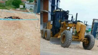 Bursa’da inşaatta çalışma yapan iş makinesi, manevra yaptığı sırada sahada