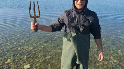 Bursa’nın dünyaca ünlü tarihi kenti İznik’te gölden Poseidon Mızrağı diye