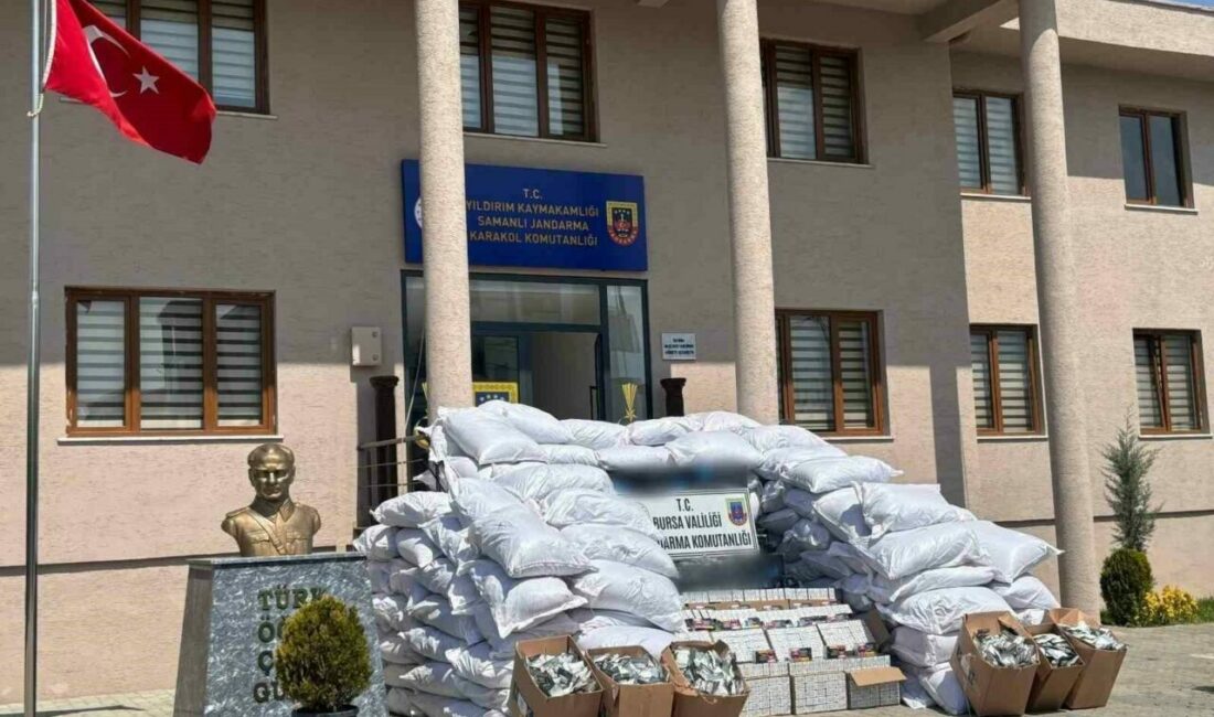 Jandarmadan ’Tütün Kaçakçılığı’ operasyonu Bursa İl Jandarma Komutanlığı’na bağlı Kaçakçılık ve Organize Suçlarla Mücadele