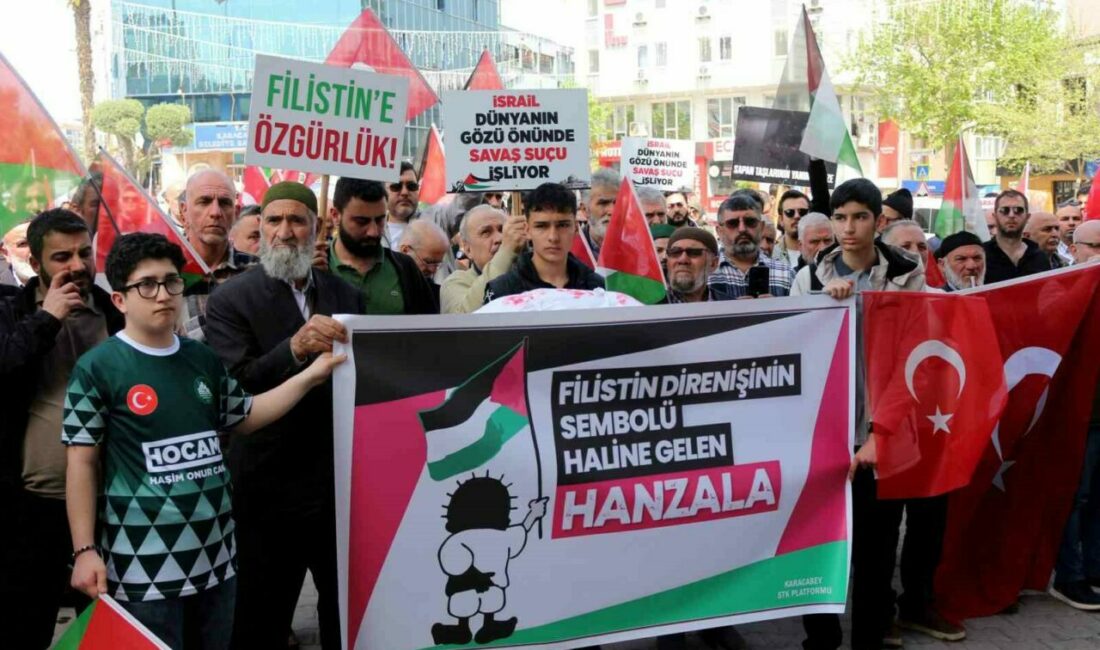 Karacabeyliler haykırdı; Gazze yalnız değildir Terör devleti İsrail’in soykırımına tepki çağrısı Karacabey’de karşılık buldu. ‘Gazze
