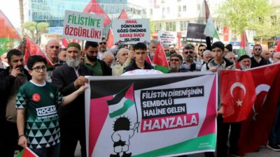 Terör devleti İsrail’in soykırımına tepki çağrısı Karacabey’de karşılık buldu. ‘Gazze