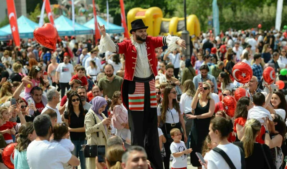 Nilüfer’de 23 Nisan Çocuk Bayramı’na renkli kutlama Nilüfer Belediyesi, 23 Nisan Ulusal Egemenlik ve Çocuk Bayramı’nda, çocukların