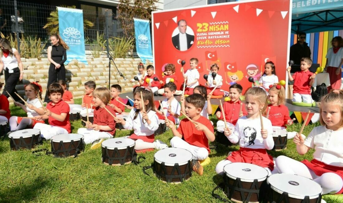 Nilüfer’in kreşlerinde 23 Nisan coşkusu Nilüfer Belediyesi kreşlerinde eğitim gören çocuklar 23 Nisan Ulusal Egemenlik