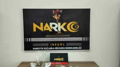 Bursa’nın İnegöl ilçesinde Narkotik Büro Amirliği ekipleri, uyuşturucu tacirini kovalamaca