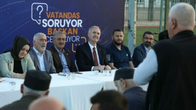 İnegöl Belediye Başkanı Alper Taban, mahalle buluşmaları kapsamında ilk toplantısını